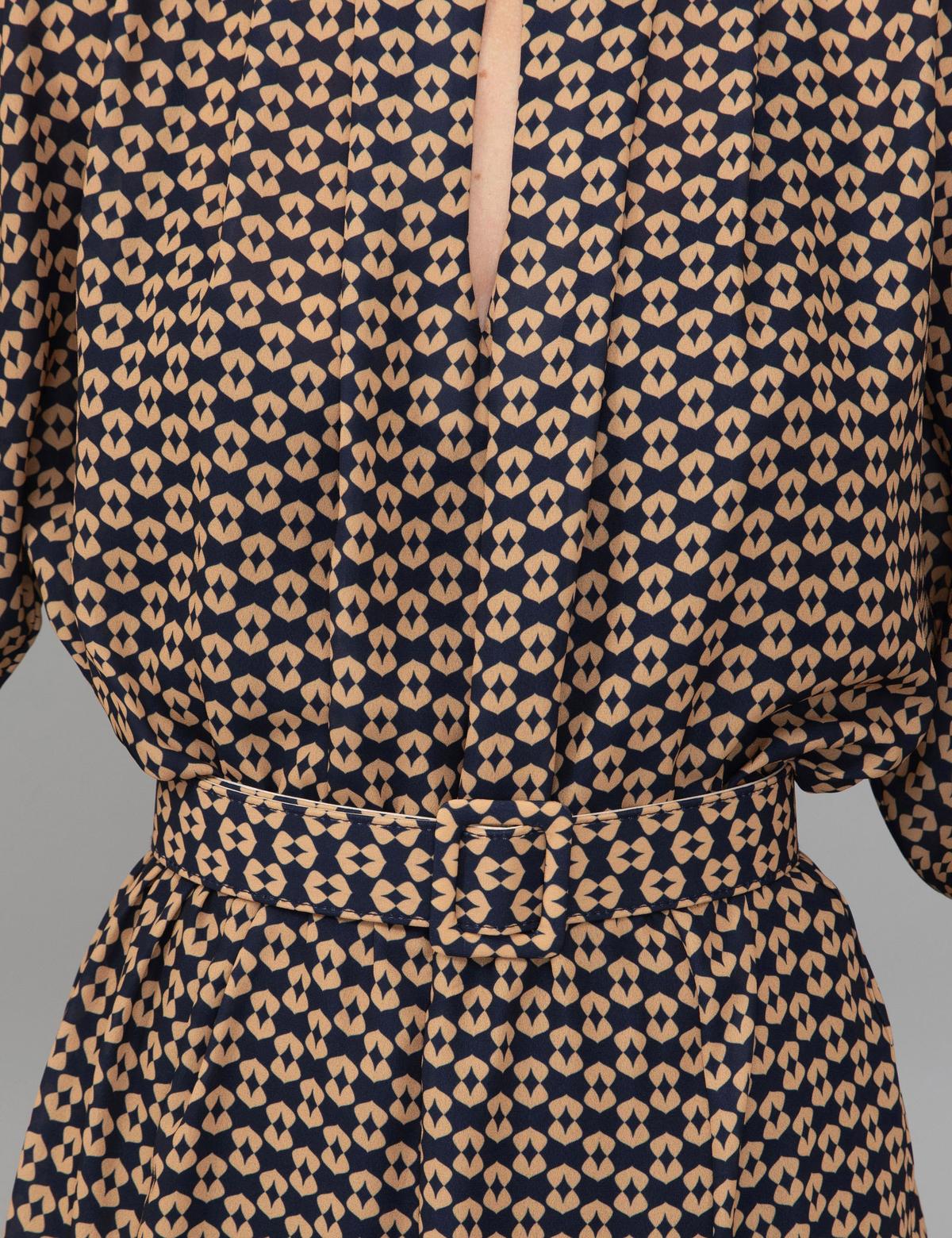 Lacivert Dokuma Elbise - 50244979007