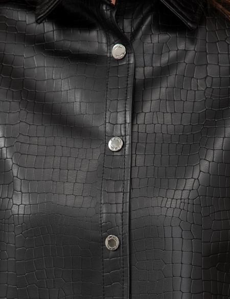 Siyah Comfort Fit Uzun Kollu Gömlek - 50248501003