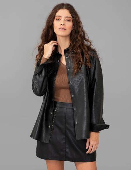 Siyah Comfort Fit Uzun Kollu Gömlek - 50248501003