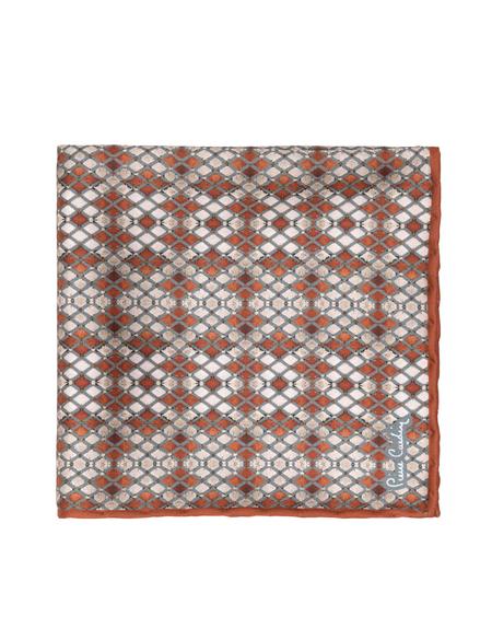 Turuncu Desenli Mendil - 50262235002