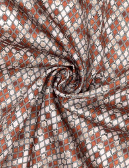 Turuncu Desenli Mendil - 50262235002