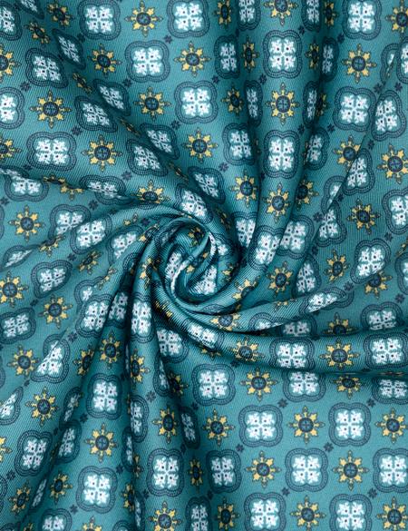 Yeşil Desenli Mendil - 50262238003