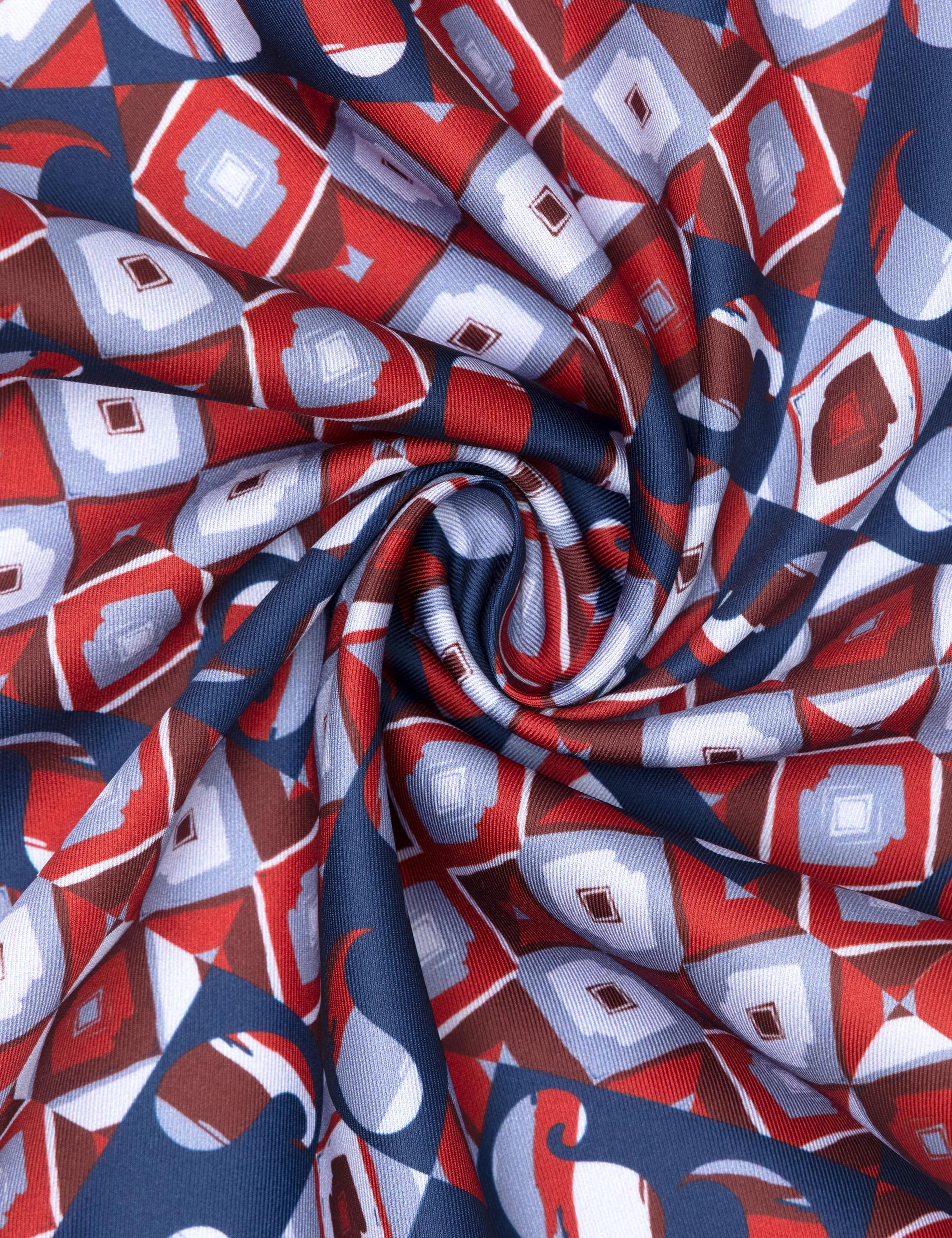 Bordo Desenli Mendil