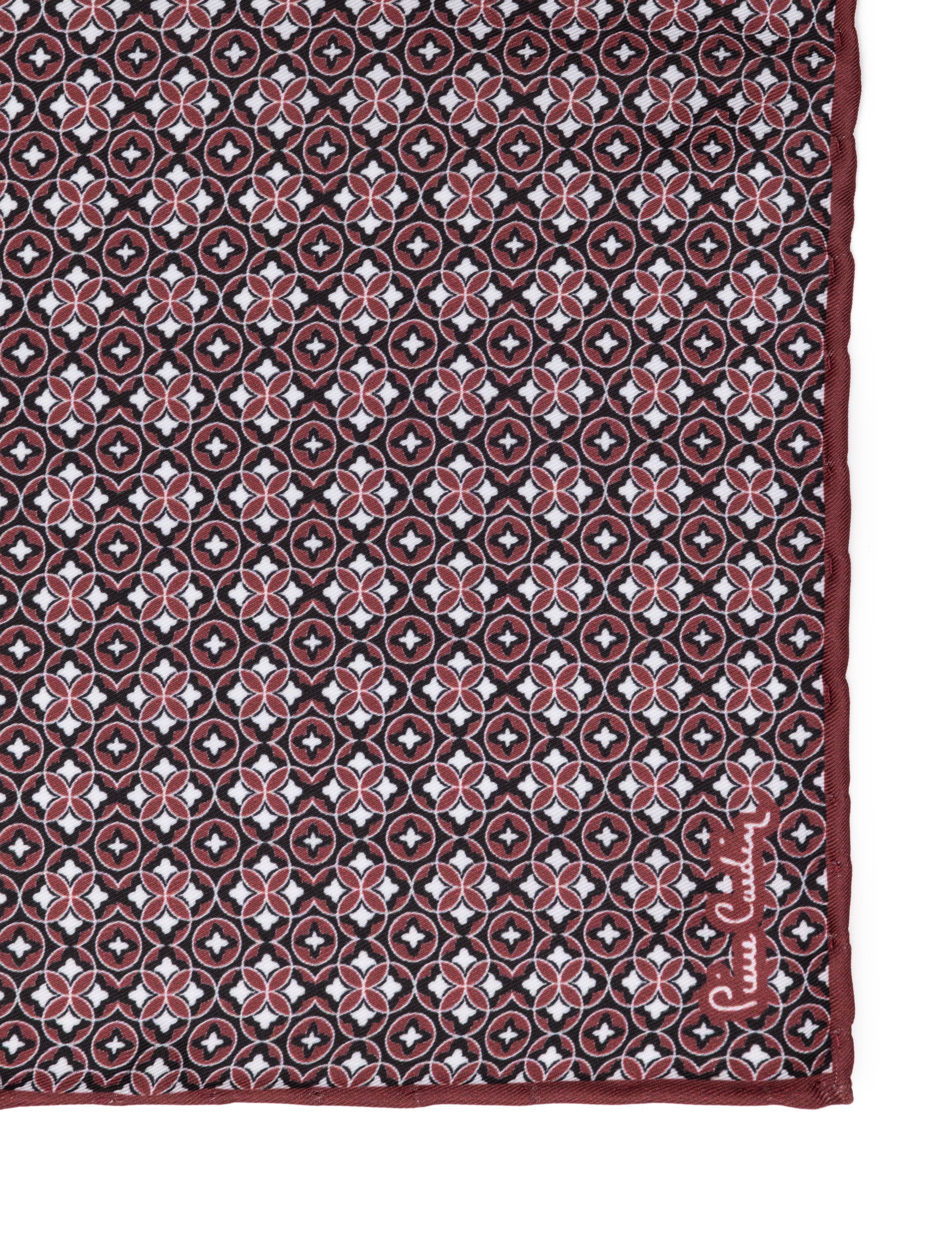 Bordo Desenli Mendil - Image 4
