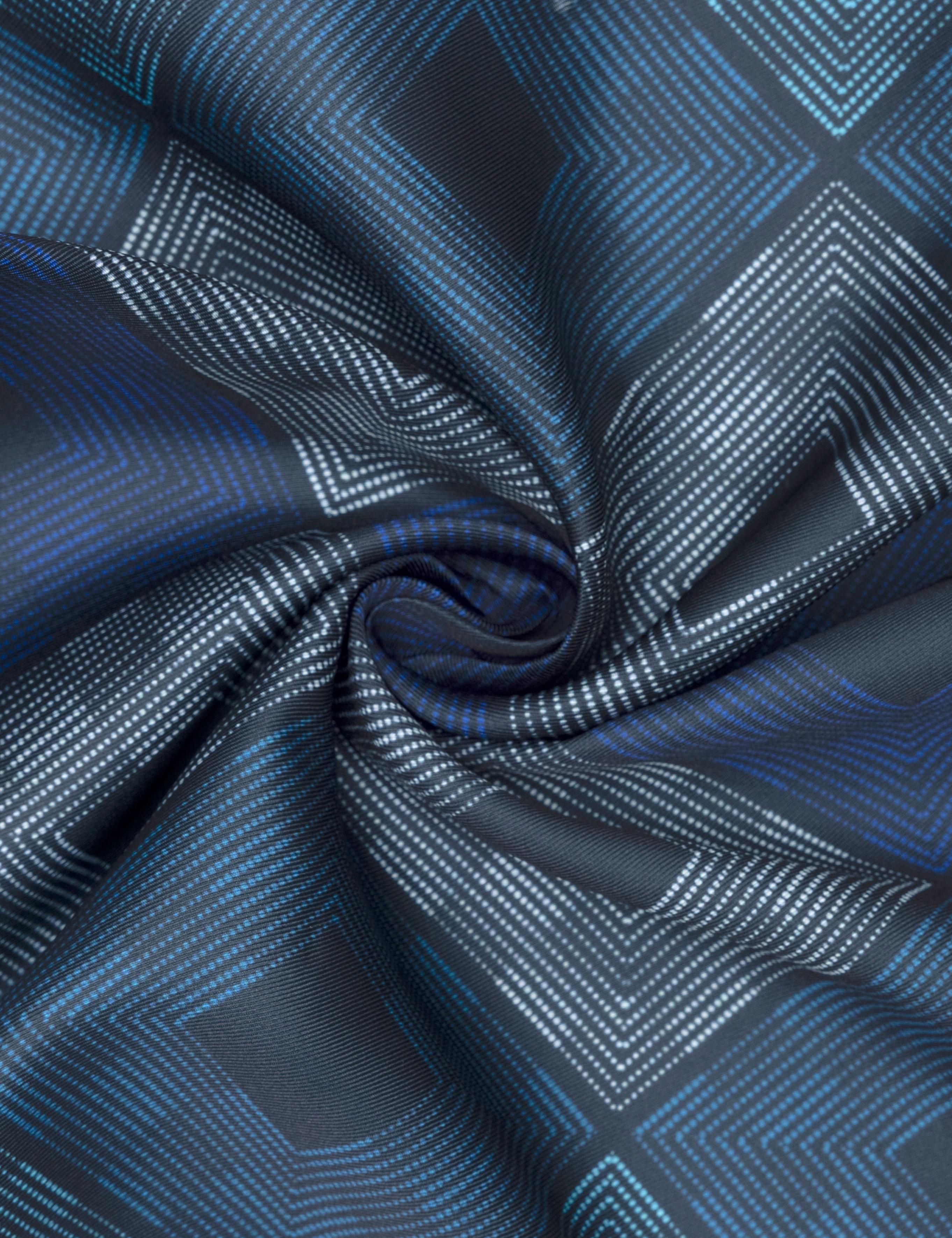 Lacivert Desenli Mendil