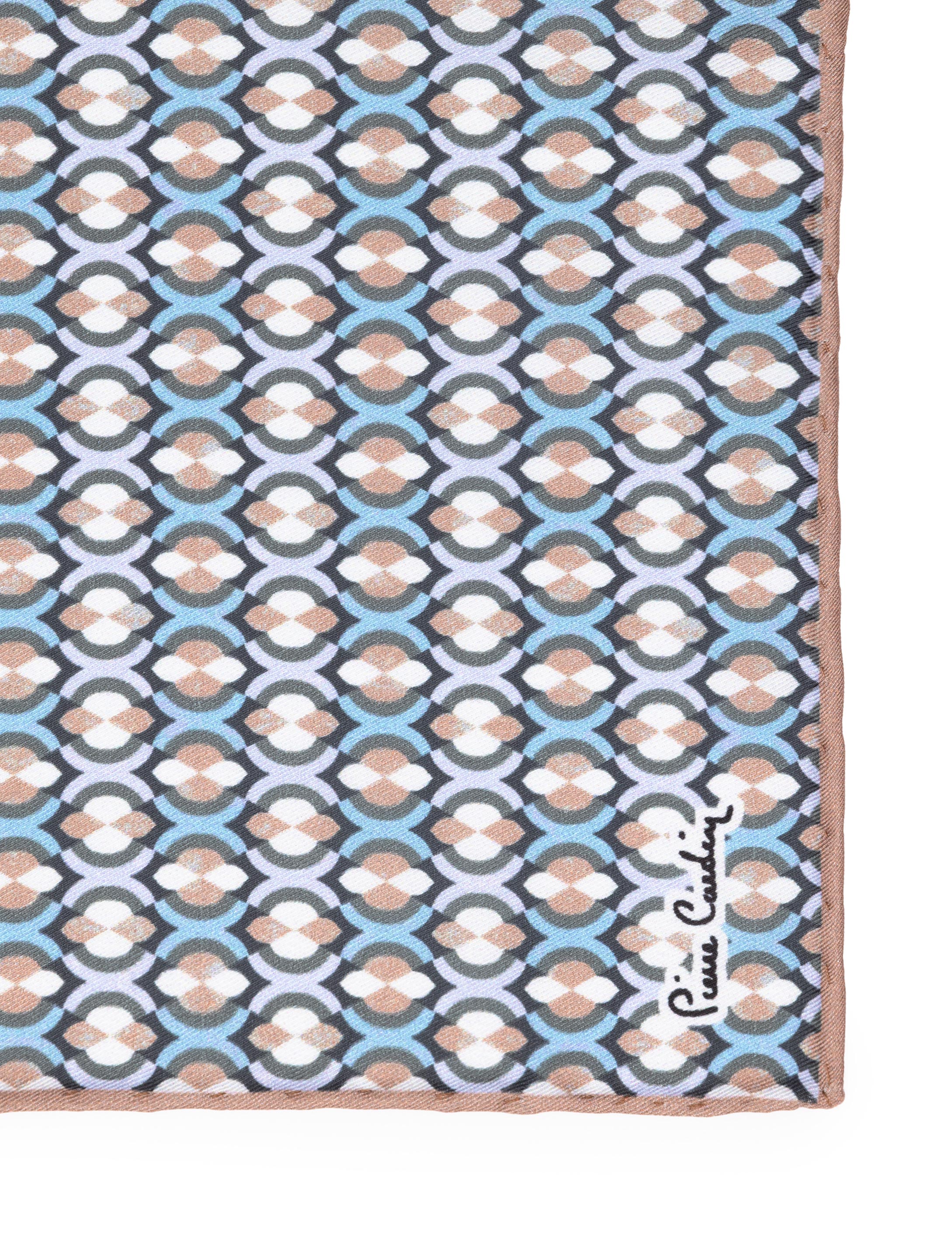 Pierre Cardin Bej Desenli Mendil görsel 4