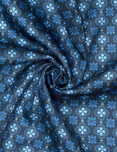 Lacivert Desenli Mendil - 50262238001