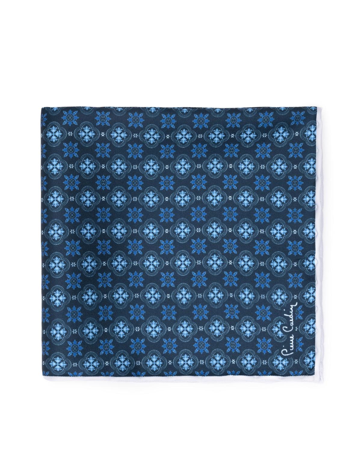 Lacivert Desenli Mendil - 50262238001