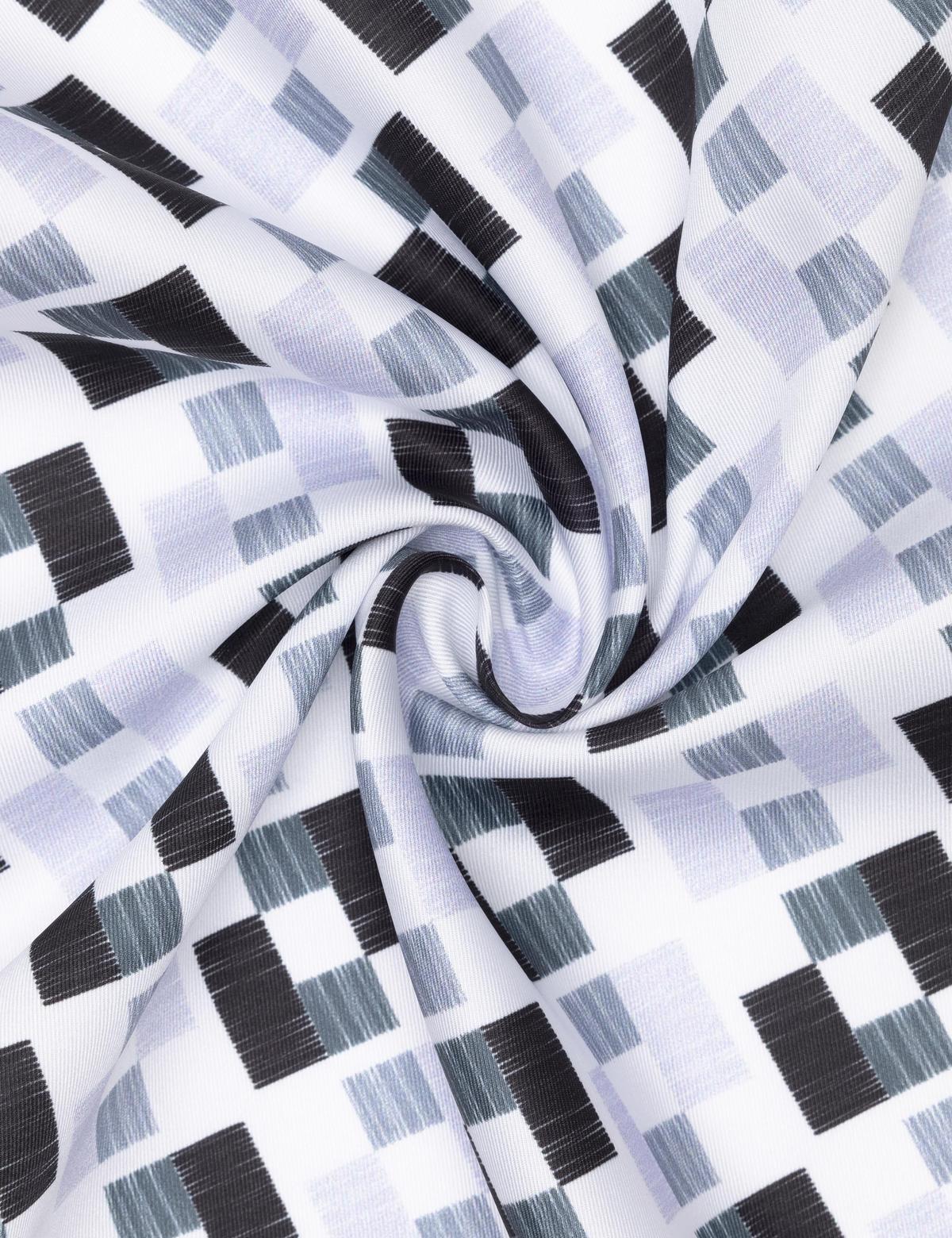 Siyah Desenli Mendil - 50262241001