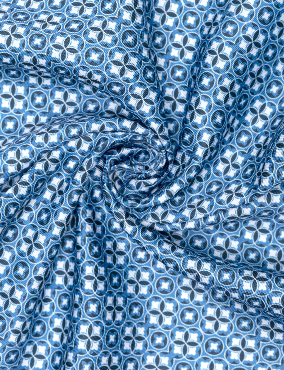 Mavi Desenli Mendil - 50262239001