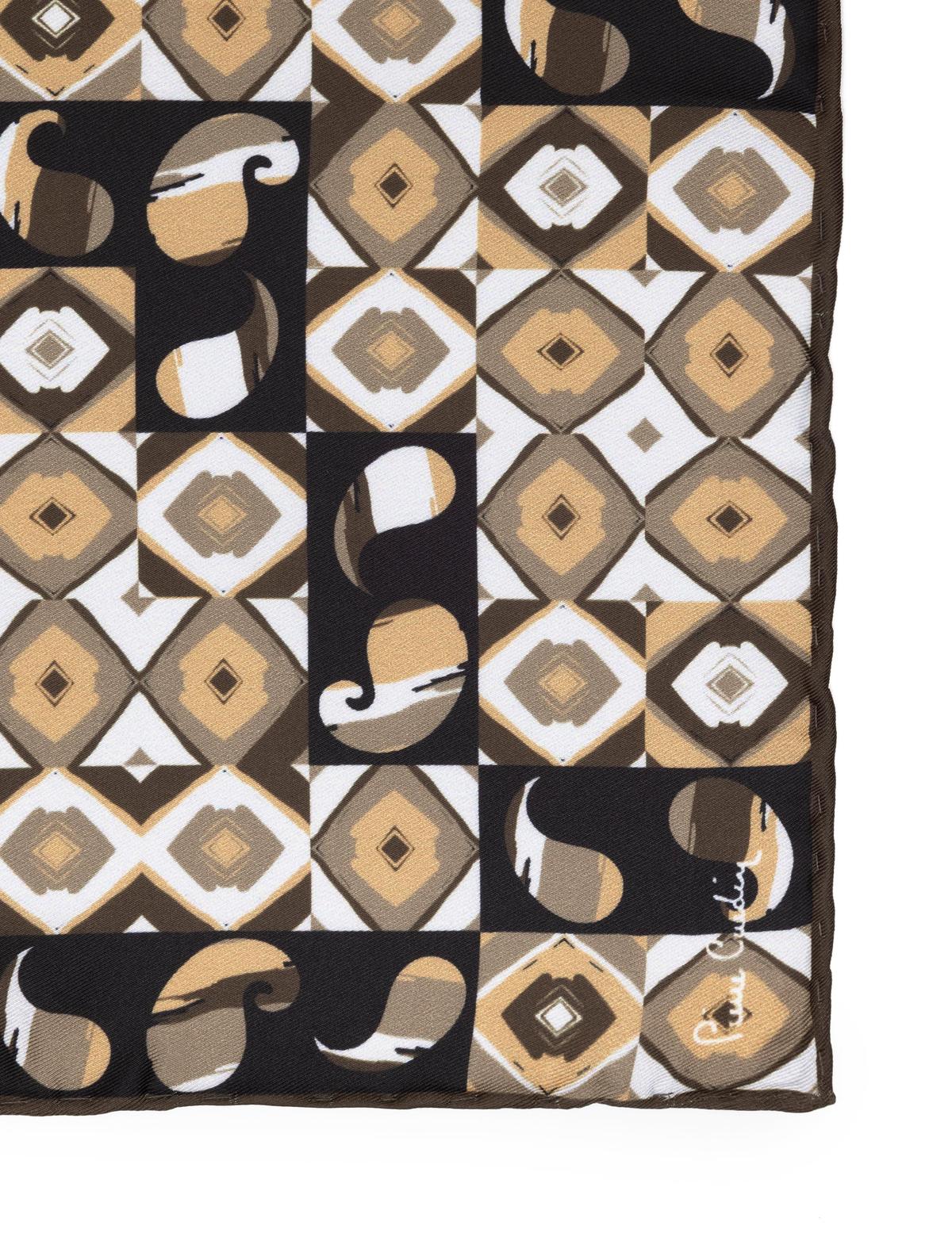 Kahverengi Desenli Mendil - 50262248002