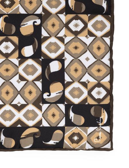 Kahverengi Desenli Mendil - 50262248002