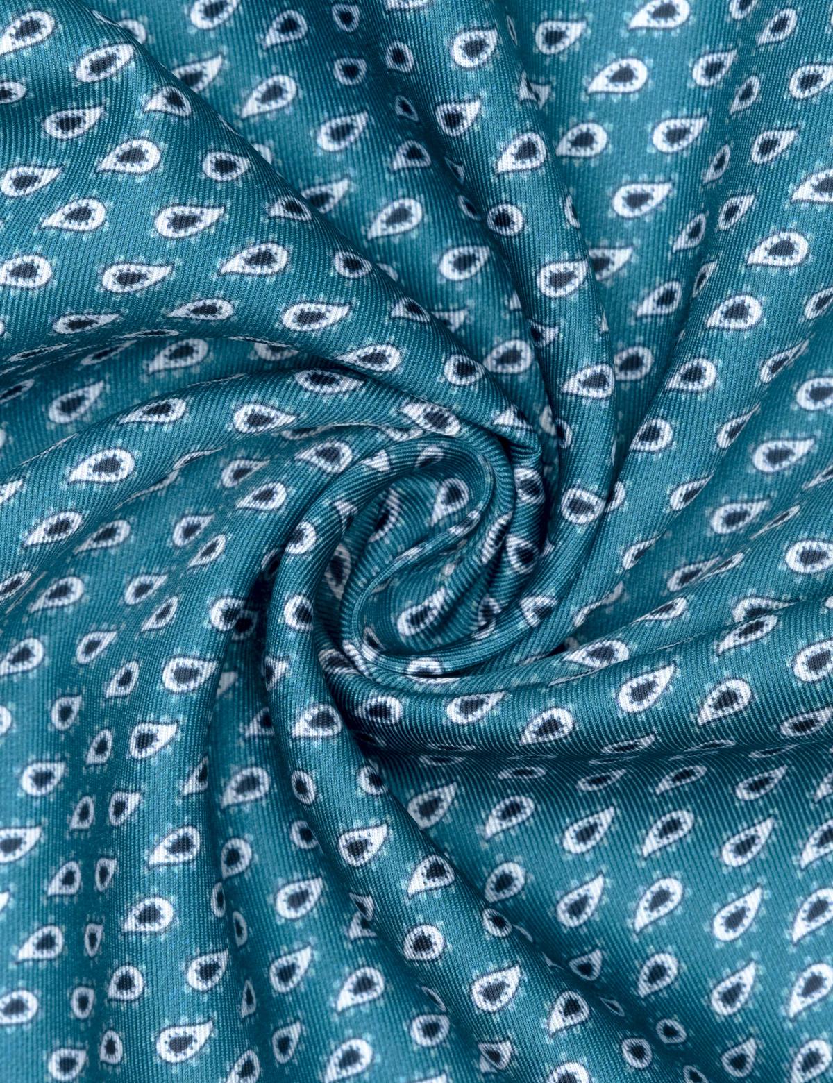 Turkuaz Desenli Mendil - 50262242001