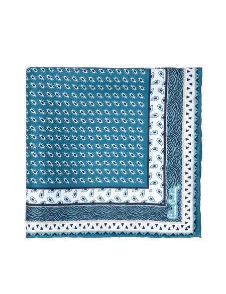 Turkuaz Desenli Mendil - 50262242001