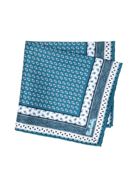 Turkuaz Desenli Mendil - 50262242001