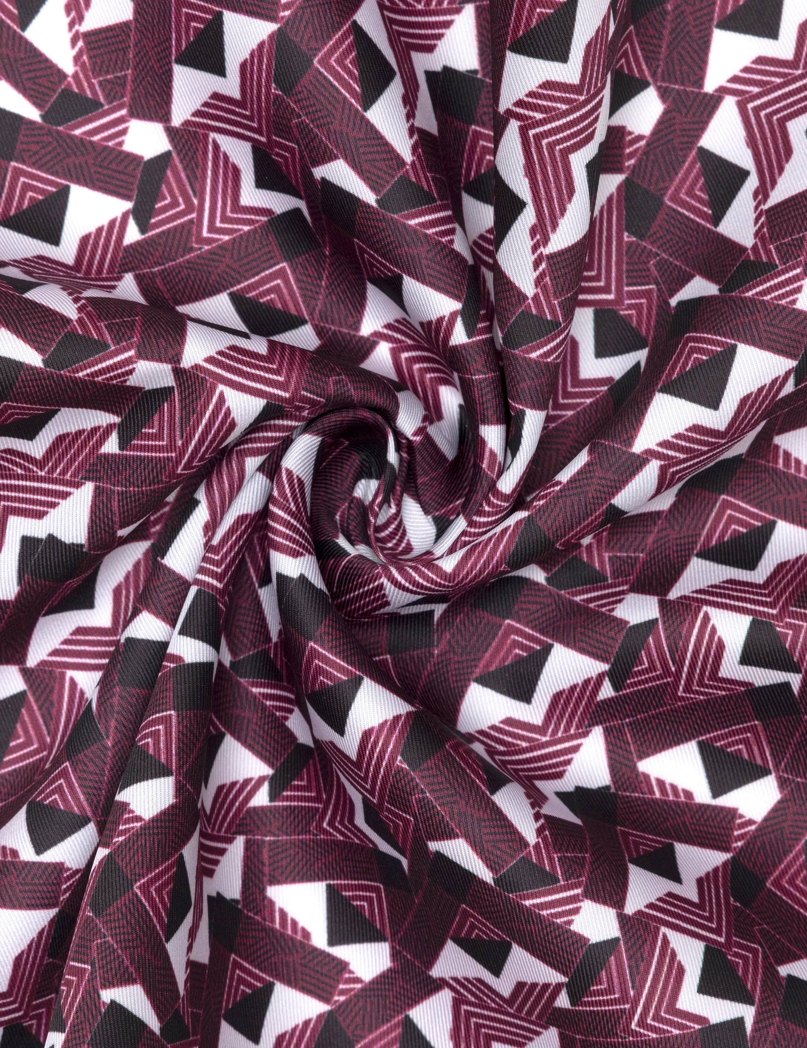 Bordo Desenli Mendil