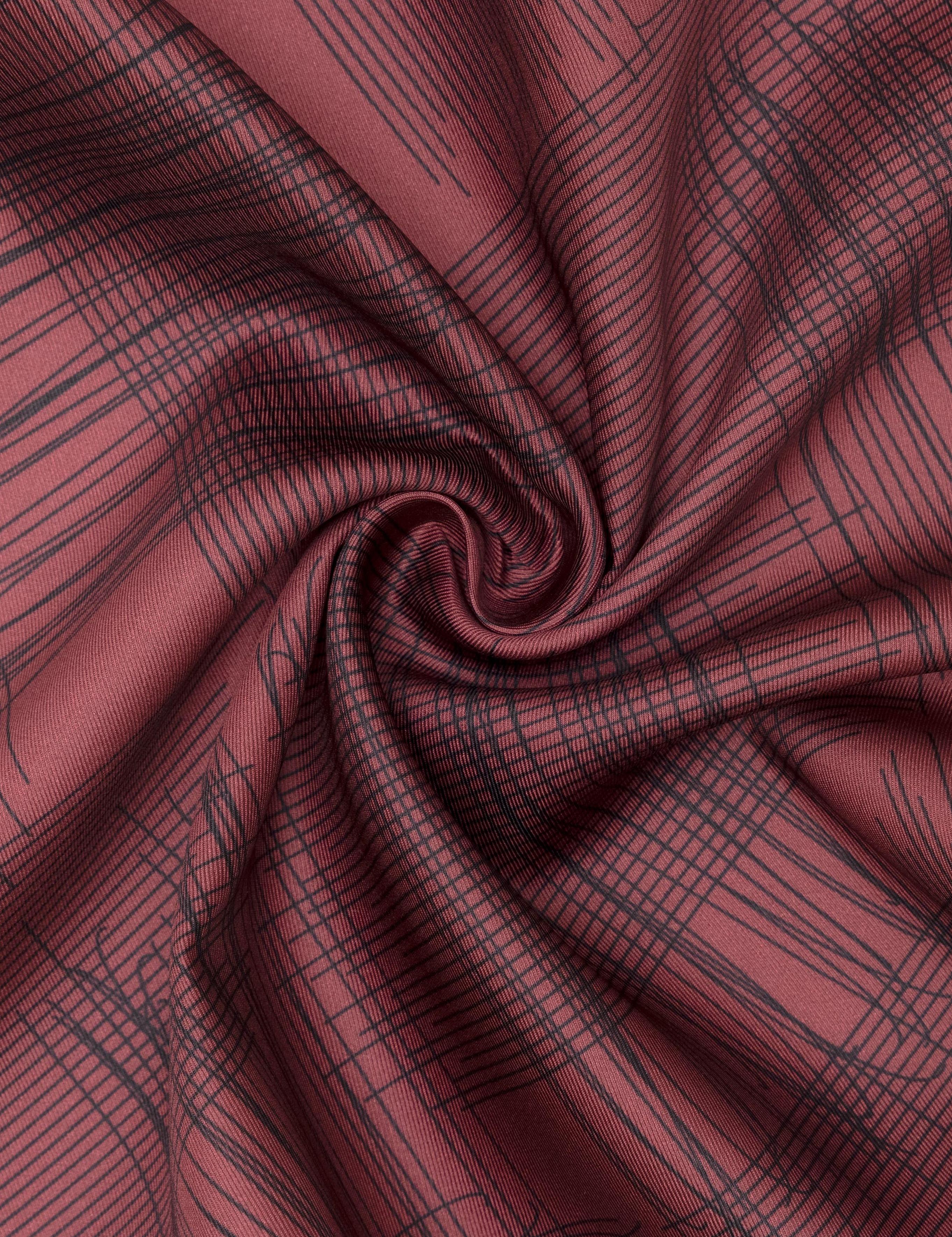 Bordo Desenli Mendil