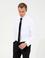 Beyaz Slim Fit Uzun Kollu Basic Gömlek