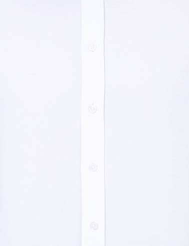 Beyaz Slim Fit Uzun Kollu Basic Gömlek