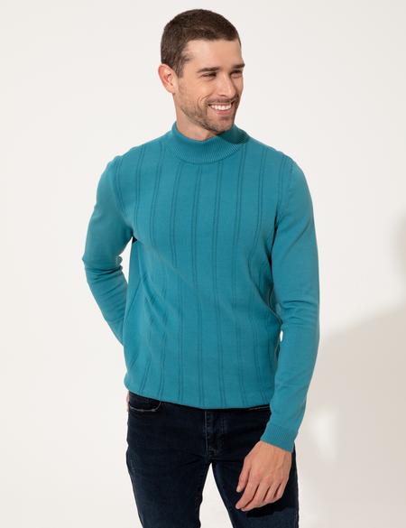 Mint Slim Fit Kazak - 50257071063