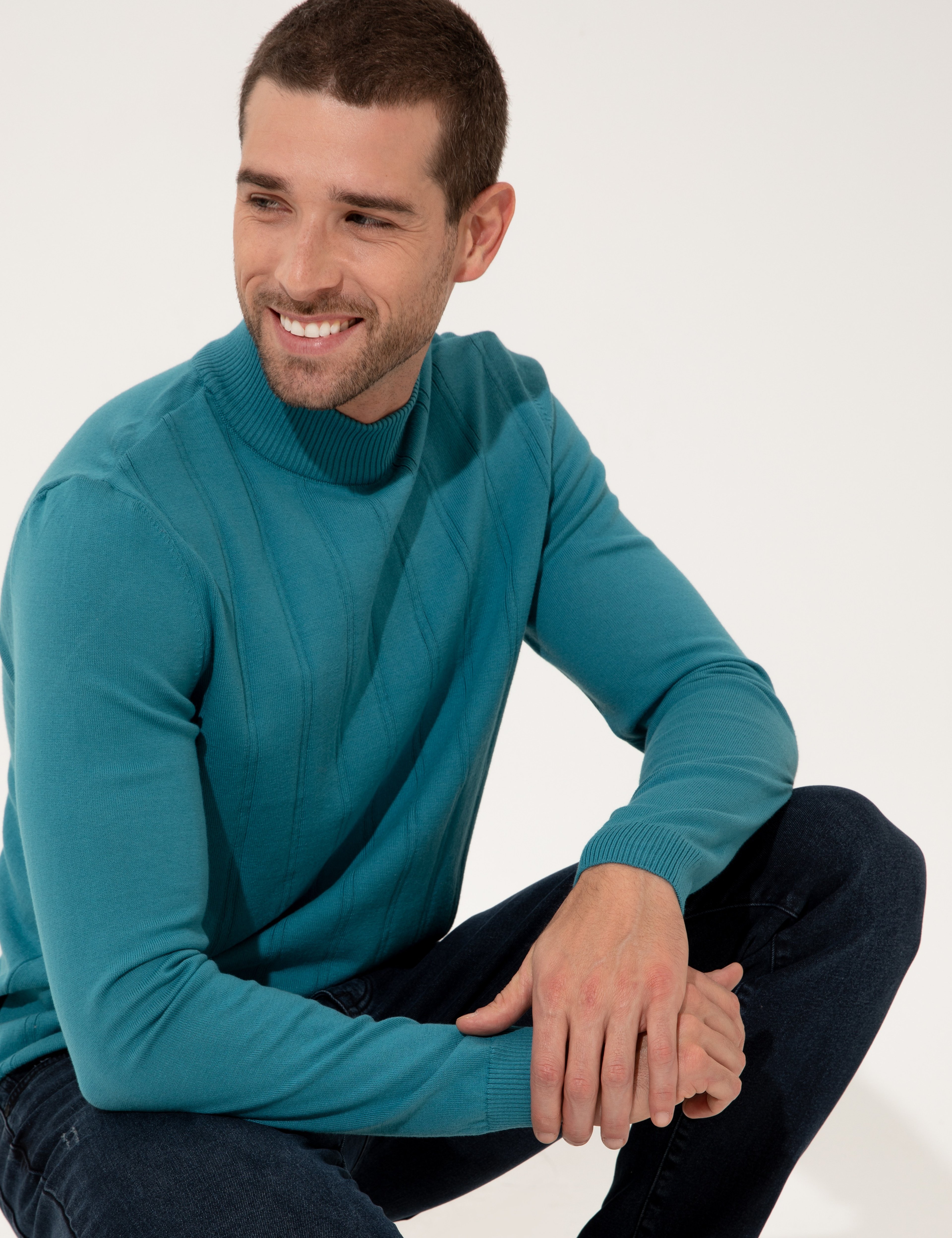 Mint Slim Fit Kazak - Image 4