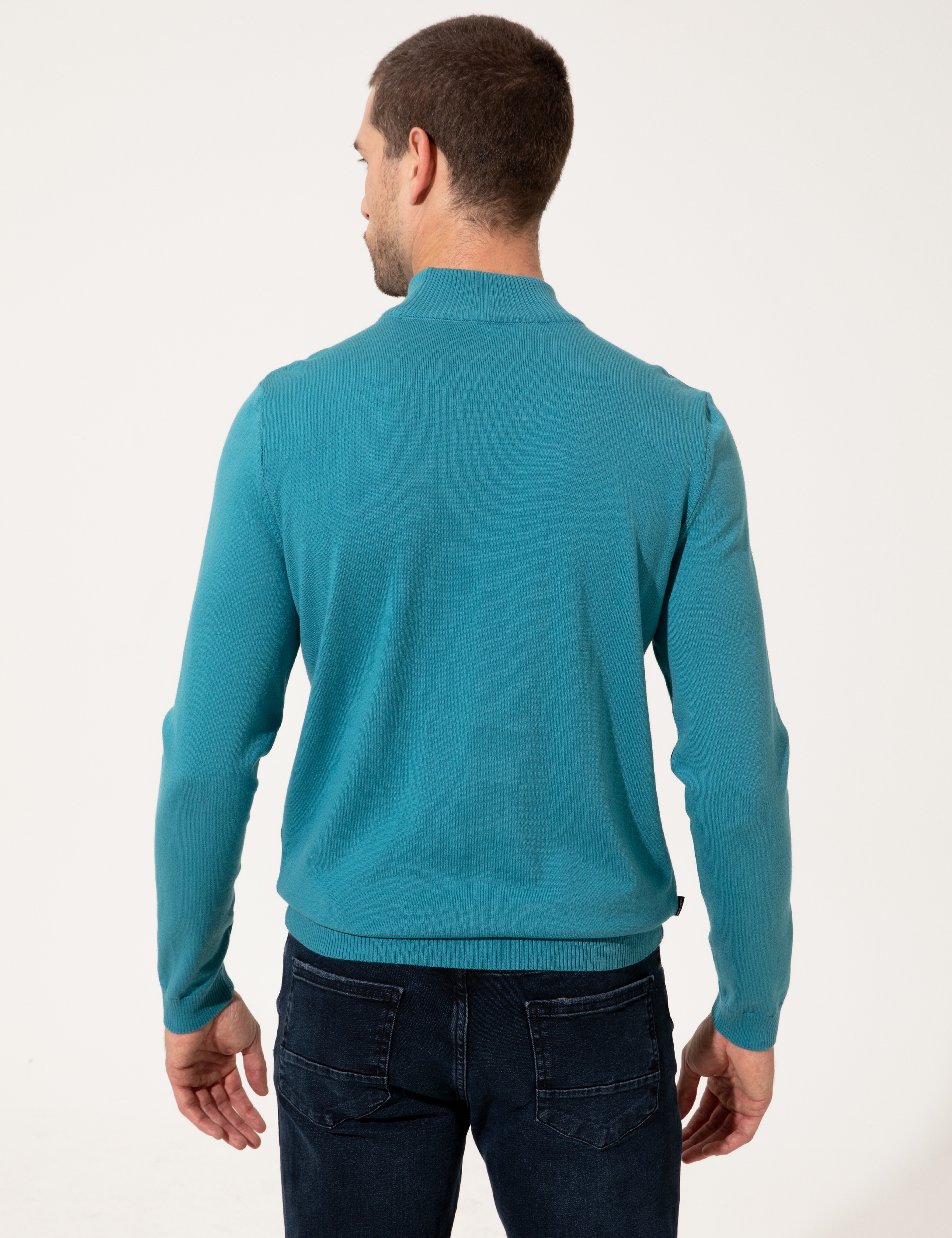 Mint Slim Fit Kazak