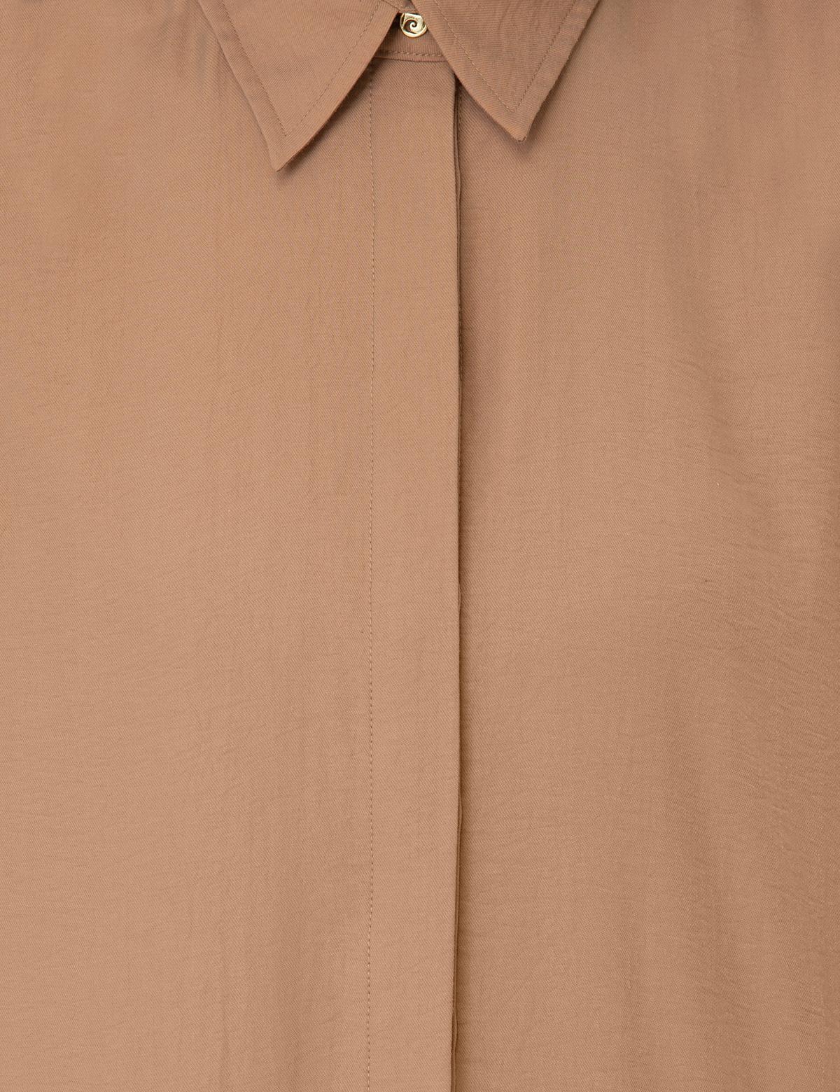 Camel Comfort Fit Uzun Kollu Gömlek - 50244966005