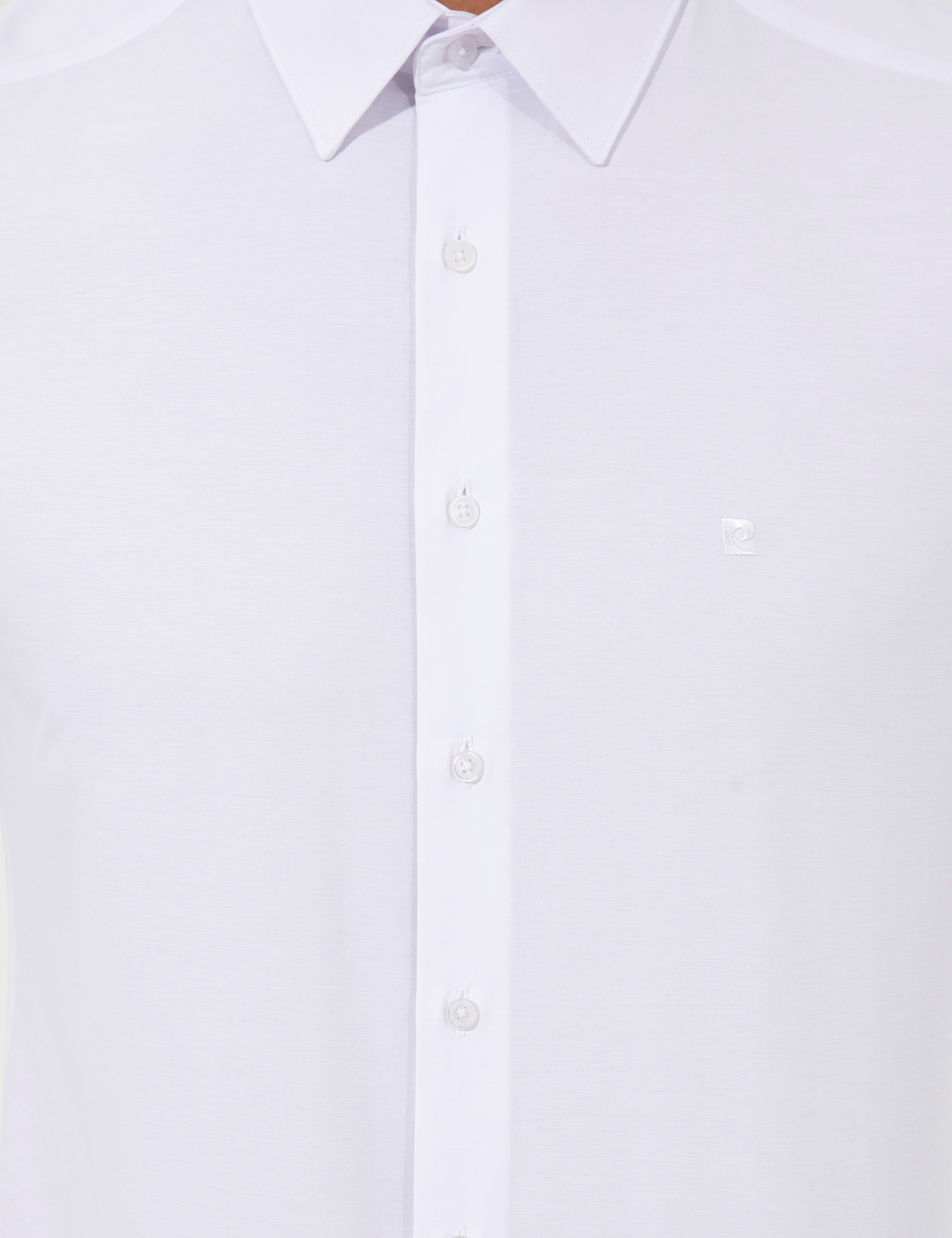 Beyaz Slim Fit Uzun Kollu Basic Gömlek