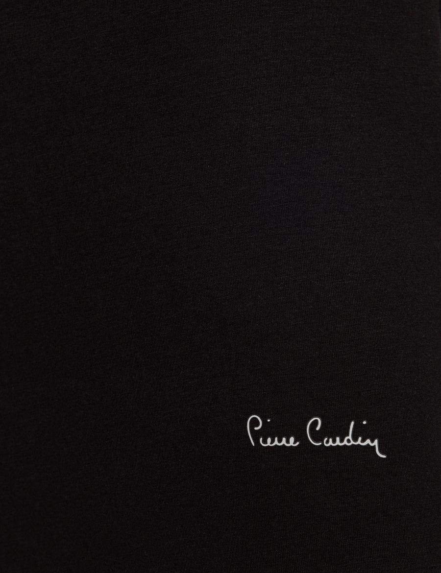 Siyah Pamuk Modal Karışımlı 2'li Atlet