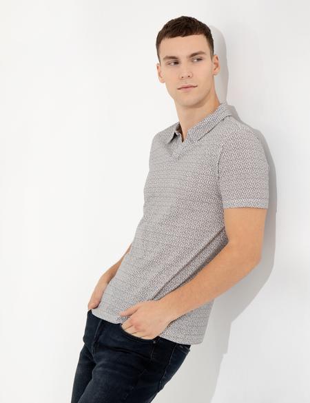 Coral Baskılı Polo Yaka Tişört - 50249696037