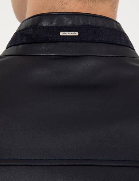 Lacivert Deri Ceket - 50262432011