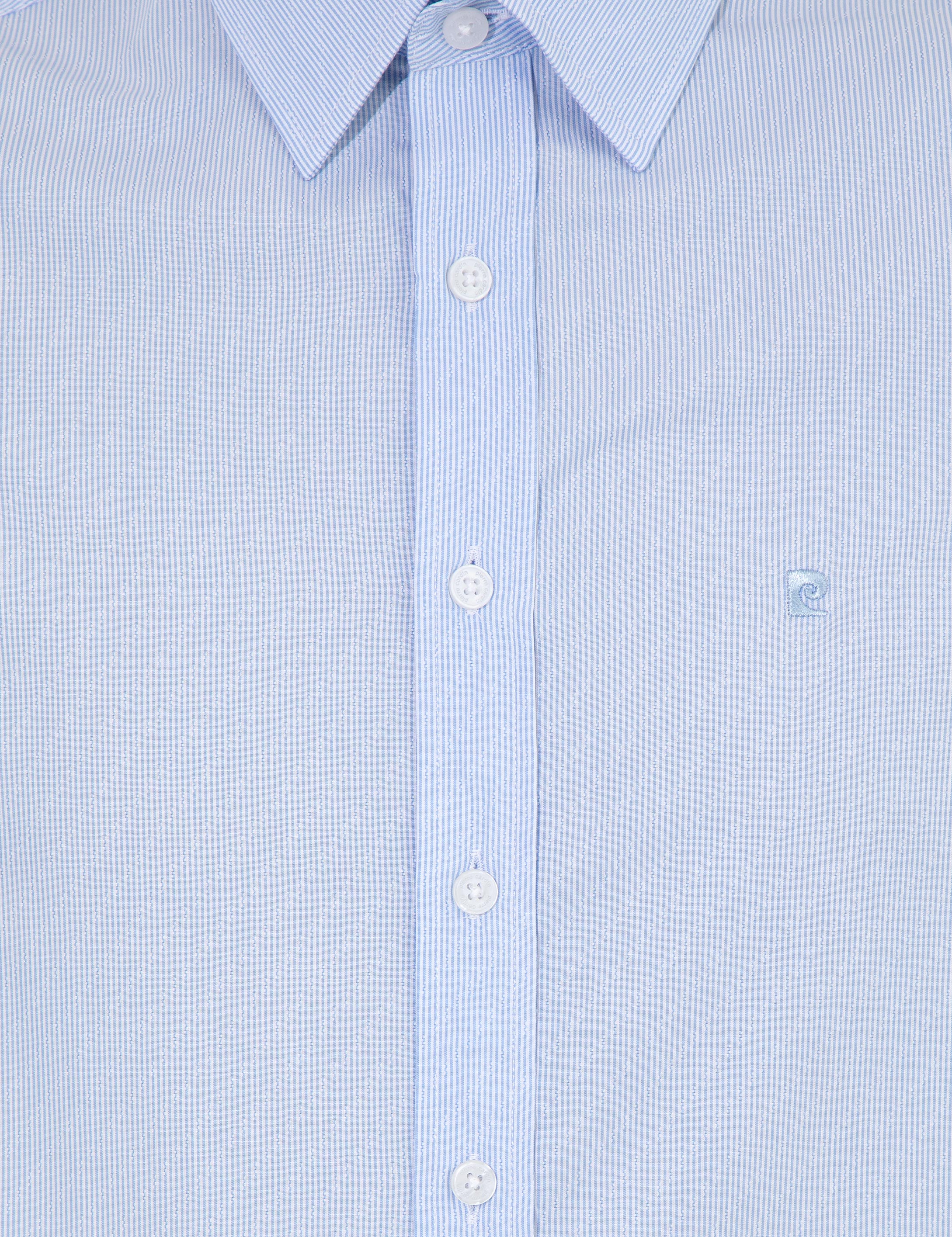 Açık Mavi Slim Fit Uzun Kollu Gömlek - Image 6