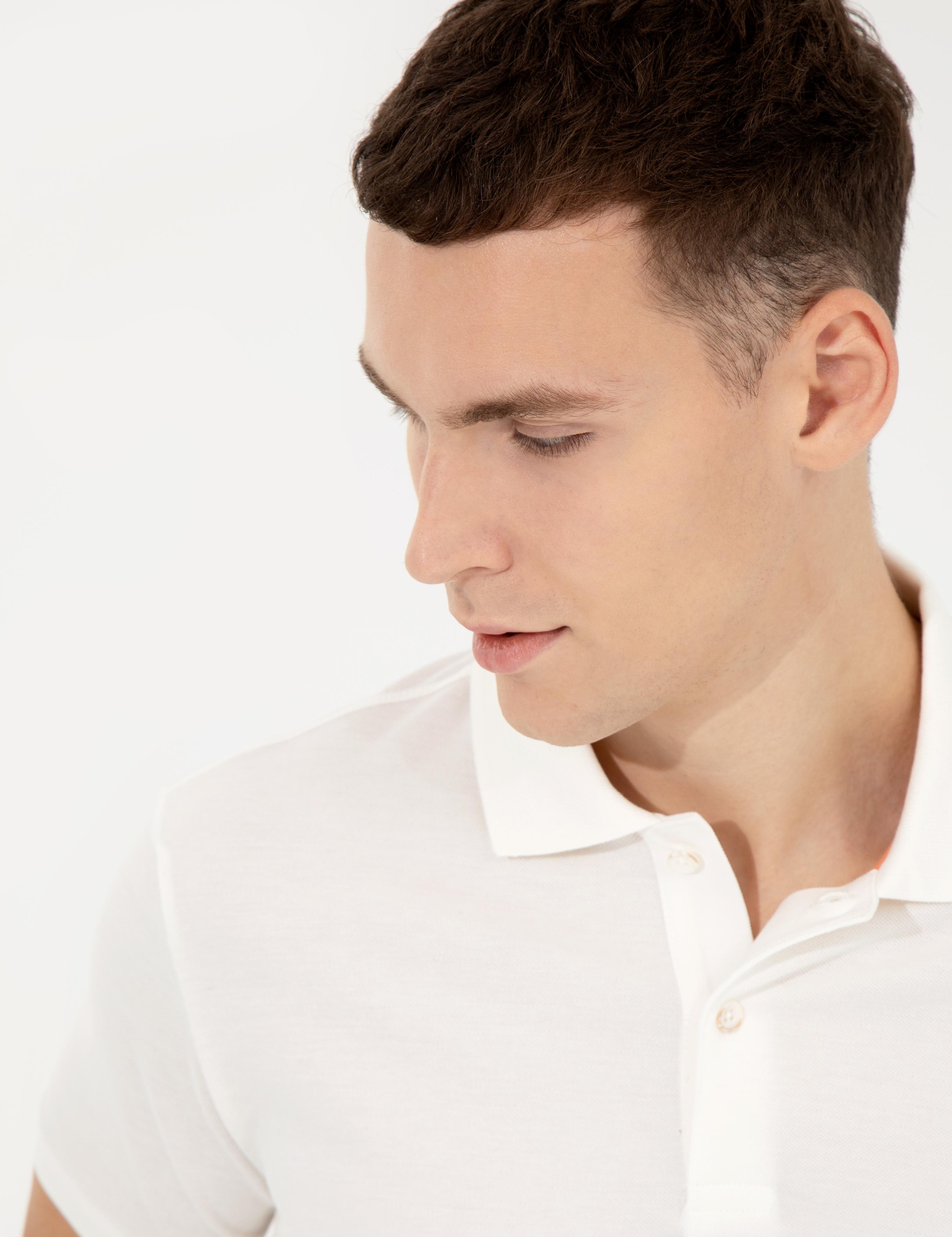 Zümrüt Slim Fit Baskılı Polo Yaka Tişört