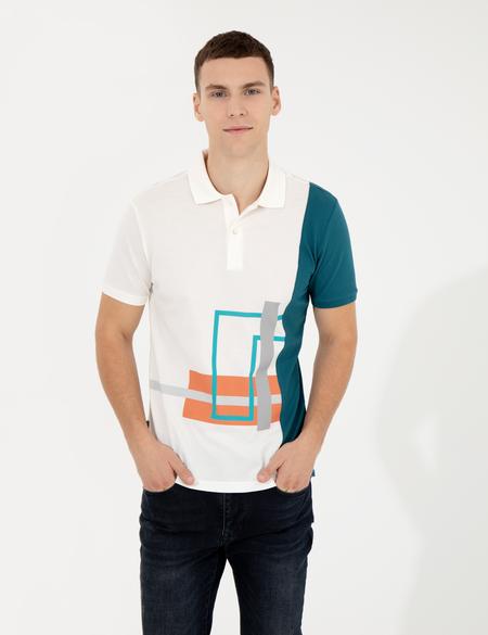 Zümrüt Slim Fit Baskılı Polo Yaka Tişört - 50249805054