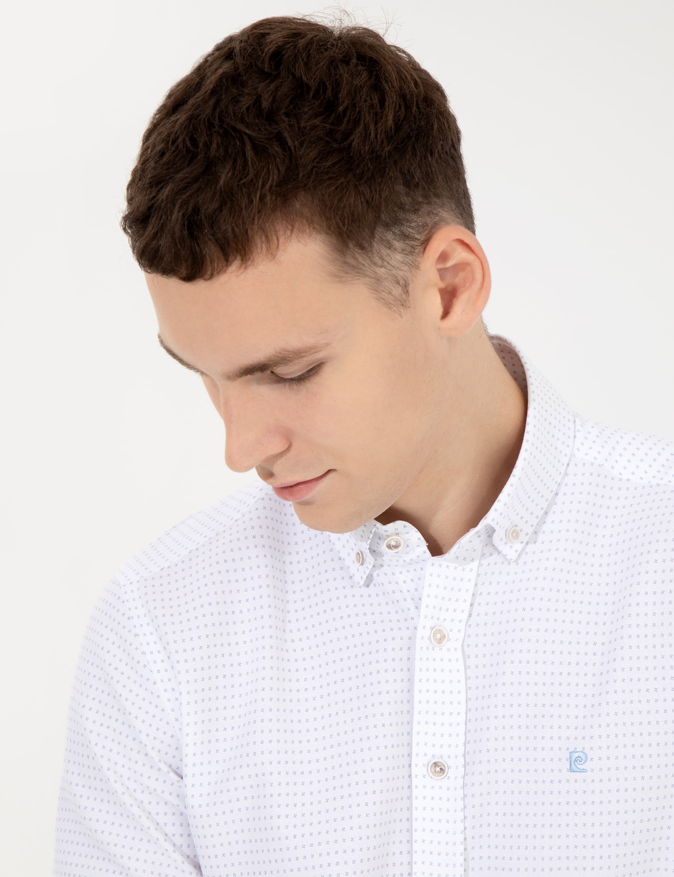 Antrasit Slim Fit Uzun Kollu Gömlek - Image 1