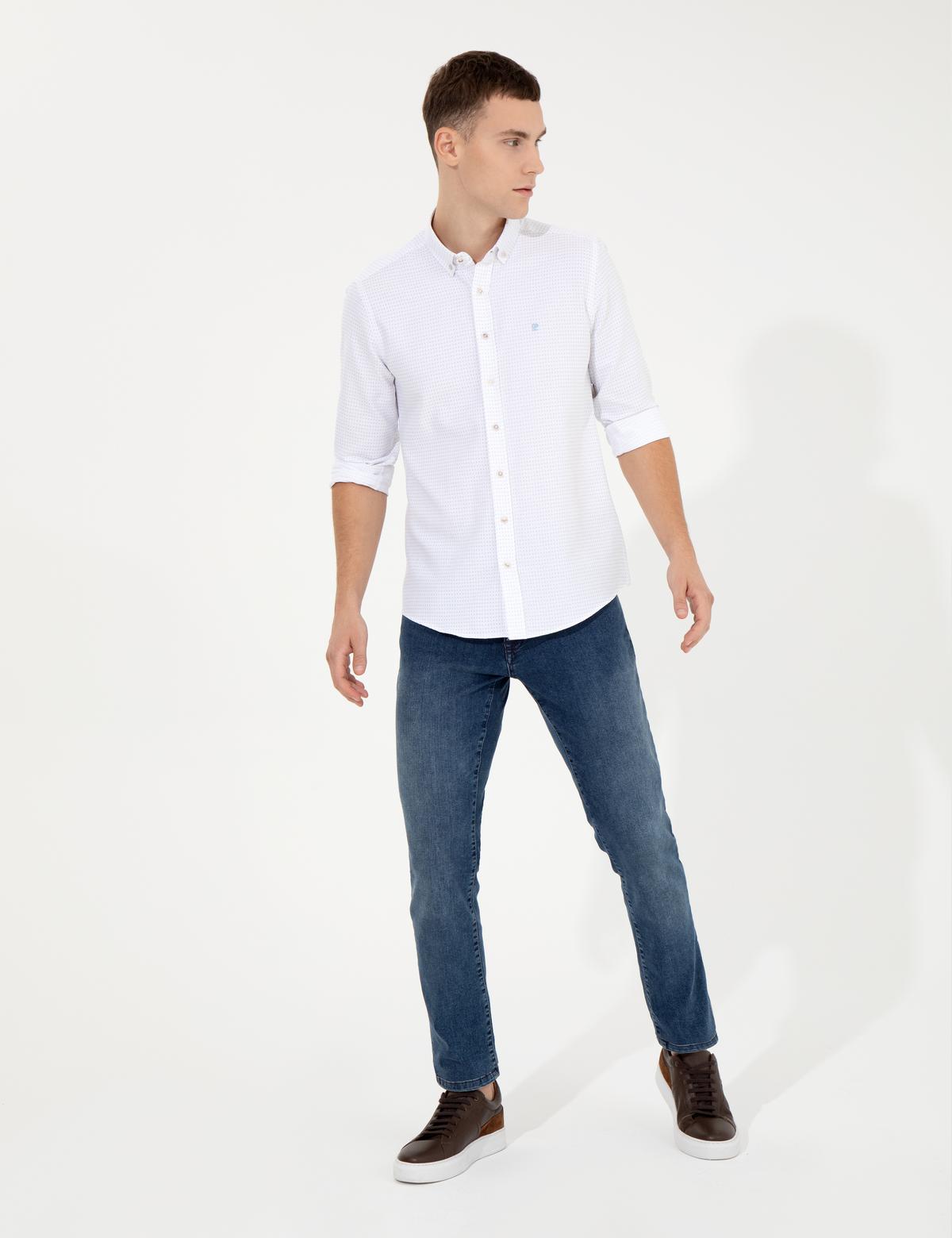 Antrasit Slim Fit Uzun Kollu Gömlek - 50255249007