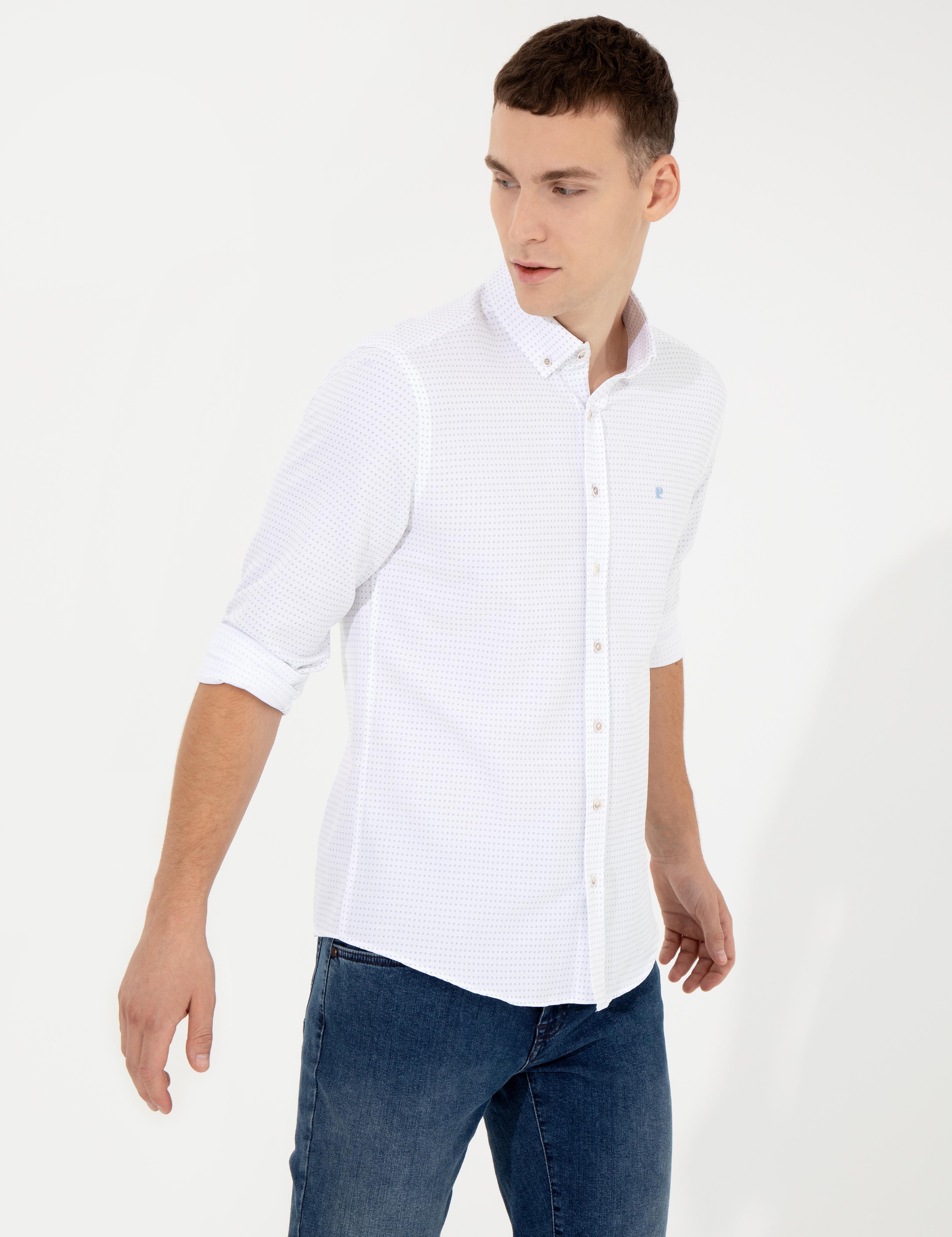 Antrasit Slim Fit Uzun Kollu Gömlek