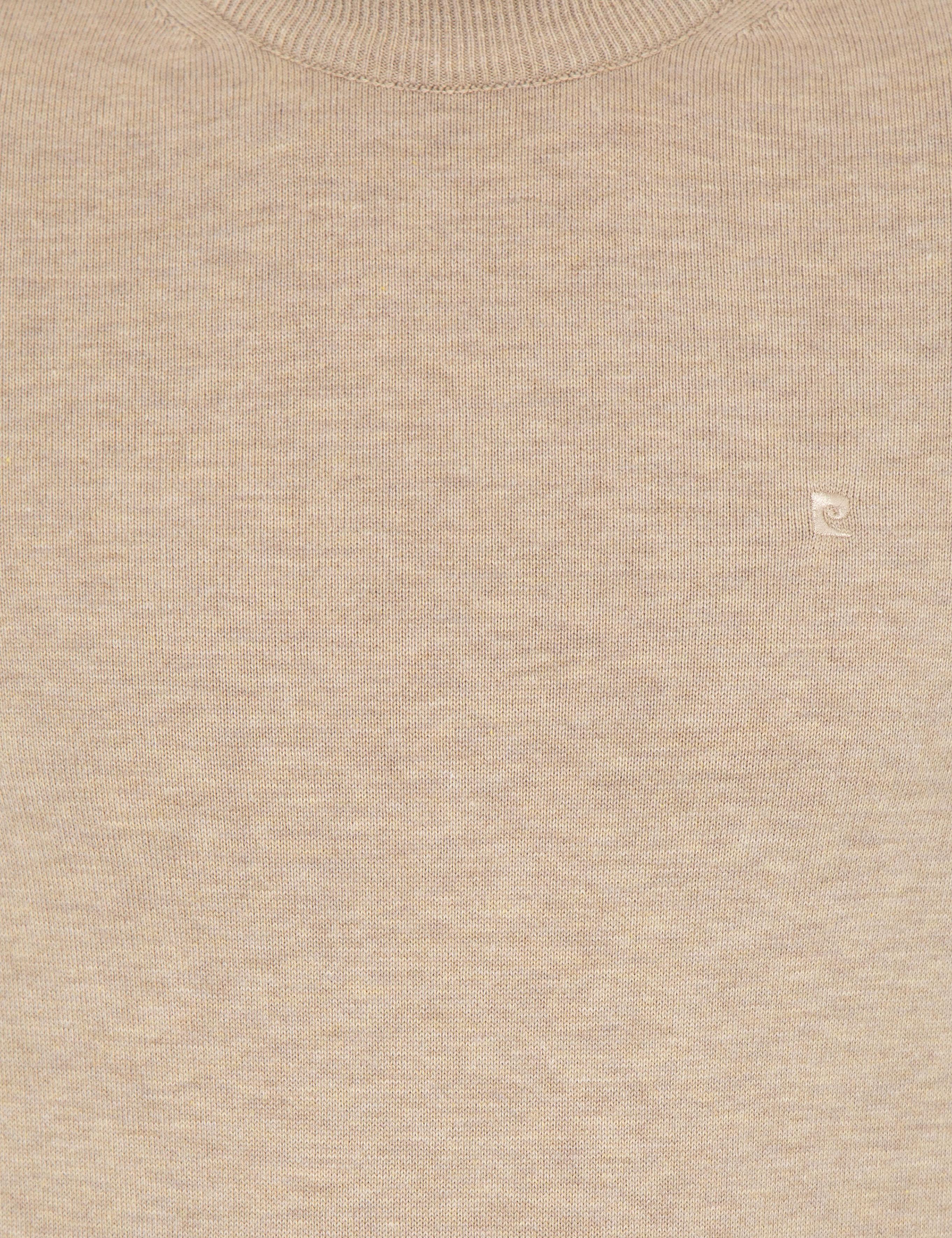 Taş Melanj Slim Fit Çeyrek Yaka Basic Triko Kazak