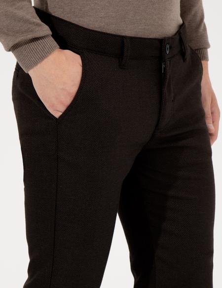 Kahverengi Slim Fit Chino Pantolon - 50263473097