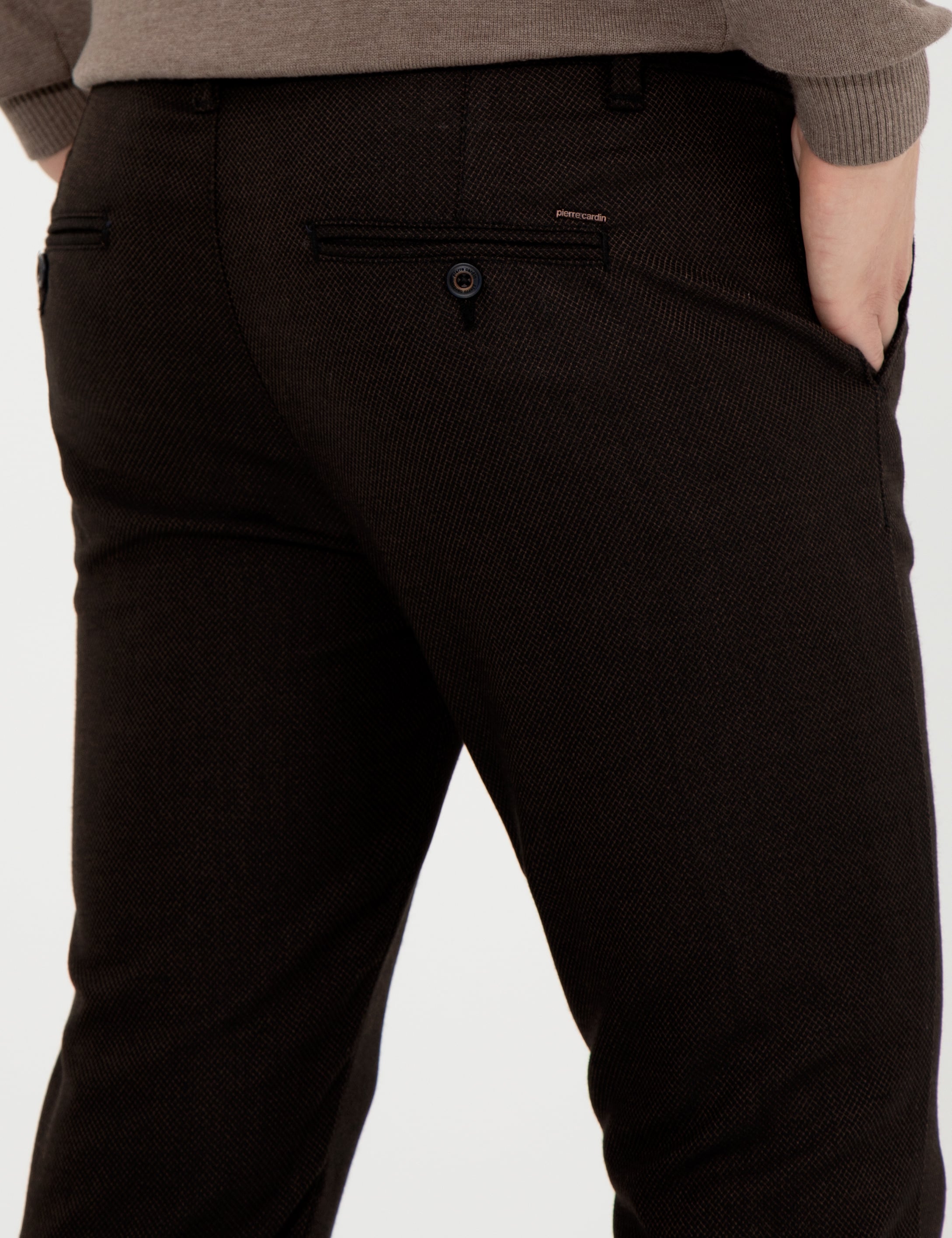 Kahverengi Slim Fit Chino Pantolon
