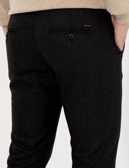 Siyah Slim Fit Kanvas Pantolon - 50263473048