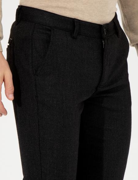 Siyah Slim Fit Kanvas Pantolon - 50263473048