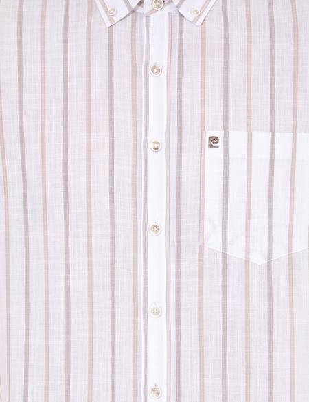 Bej Regular Fit Kısa Kollu Gömlek - 50252475007