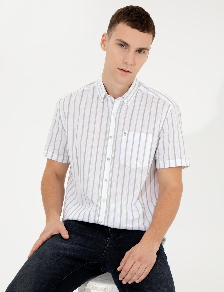 Haki Regular Fit Kısa Kollu Gömlek