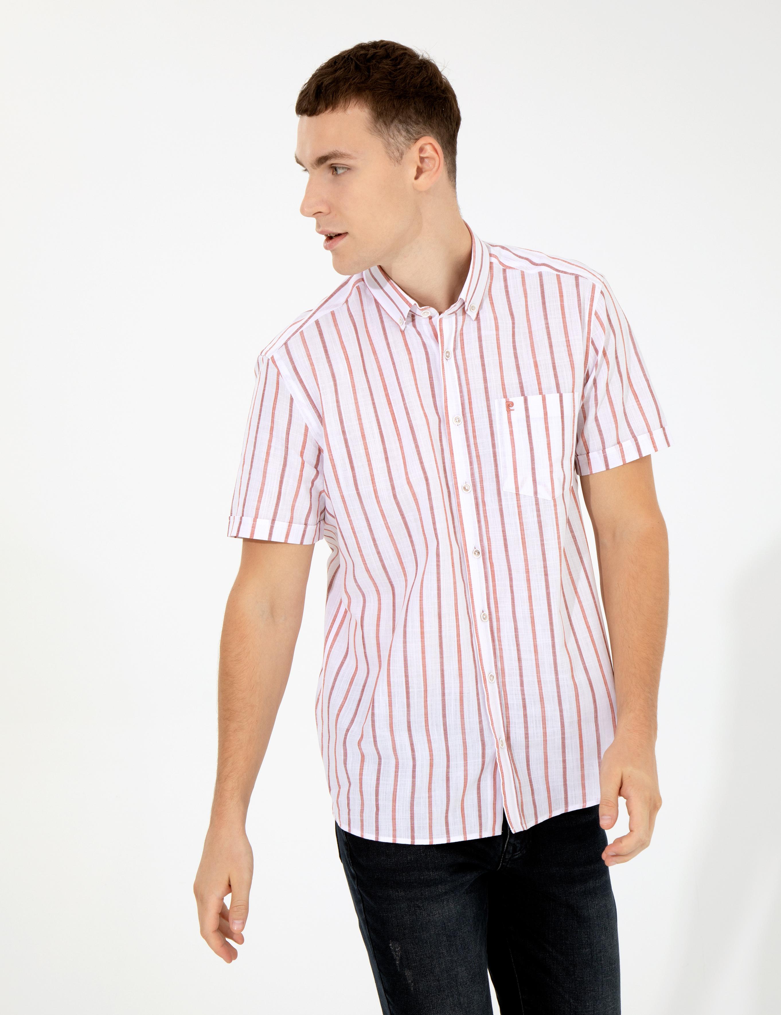 Kiremit Regular Fit Kısa Kollu Gömlek