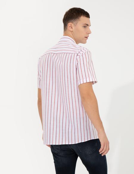 Kiremit Regular Fit Kısa Kollu Gömlek - 50252475026