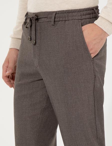 Kahverengi Slim Fit Kumaş Pantolon - 50260548045