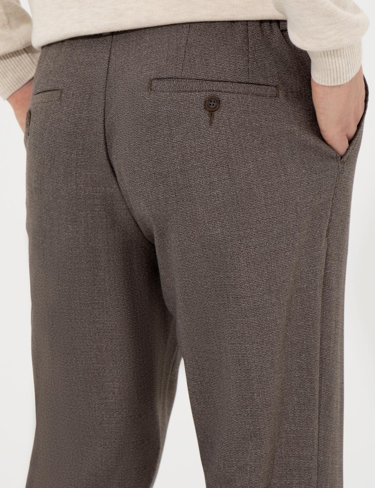 Kahverengi Slim Fit Kumaş Pantolon - 50260548045