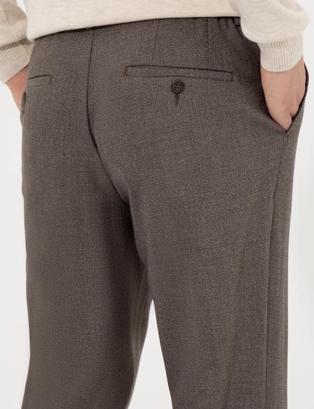 Kahverengi Slim Fit Kumaş Pantolon - 50260548045