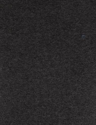Gri Melanj Slim Fit Bisiklet Yaka Basic Triko Kazak